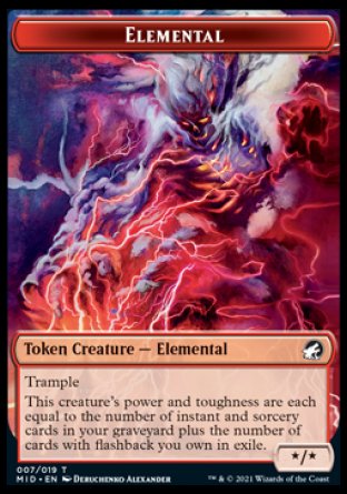 Elemental Token [Innistrad: Midnight Hunt Tokens] | Good Games North