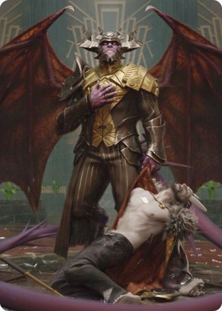 Ob Nixilis, the Adversary 1 Art Card [Streets of New Capenna Art Series] | Good Games North