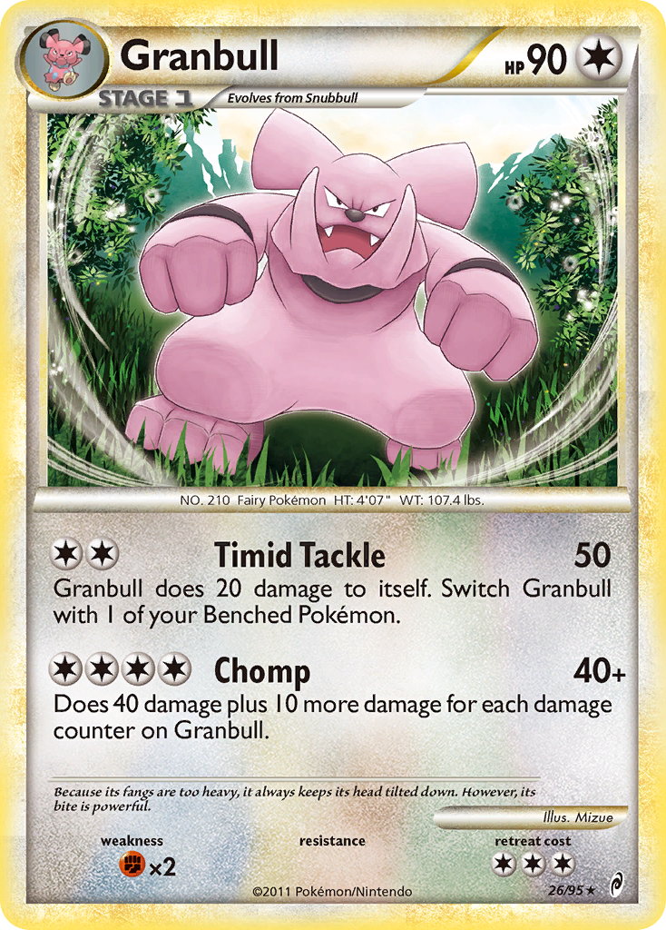 Granbull (26/95) [HeartGold & SoulSilver: Call of Legends] | Good Games North