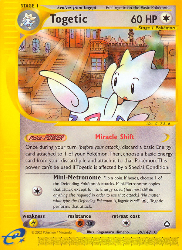 Togetic (39/147) [Aquapolis] | Good Games North