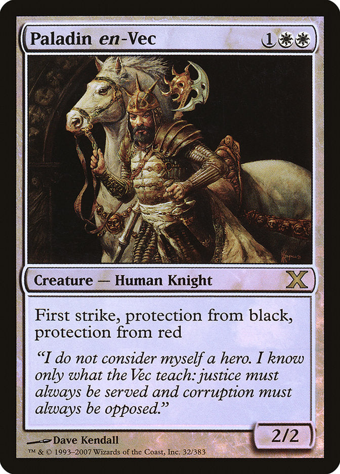 Paladin en-Vec (Premium Foil) [Tenth Edition] | Good Games North