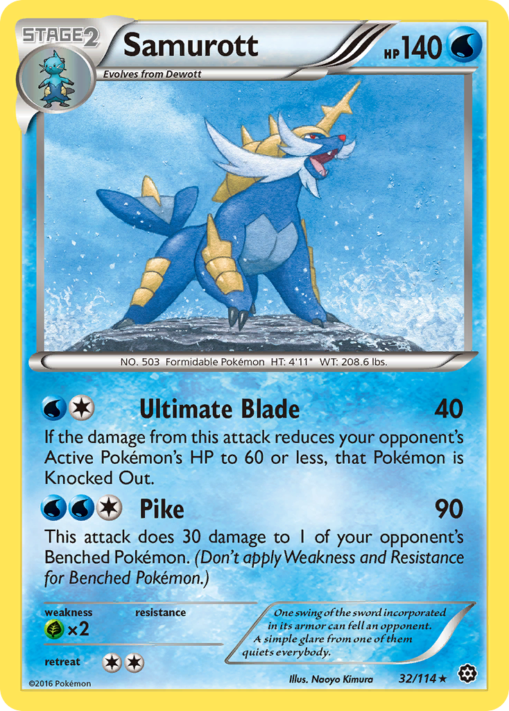 Samurott (32/114) [XY: Steam Siege] | Good Games North