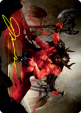 Awaken the Blood Avatar Art Card (Gold-Stamped Signature) [Strixhaven: School of Mages Art Series] | Good Games North
