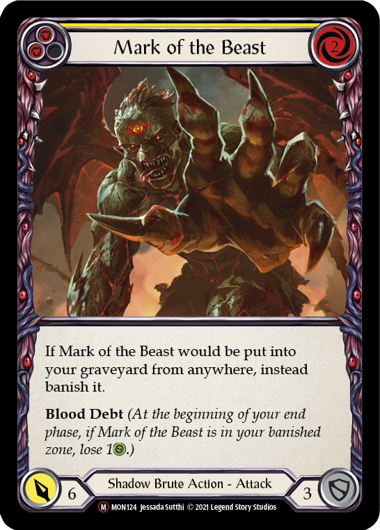 Mark of the Beast [U-MON124-RF] Unlimited Rainbow Foil | Good Games North
