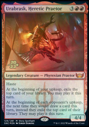 Urabrask, Heretic Praetor [Streets of New Capenna Prerelease Promos] | Good Games North