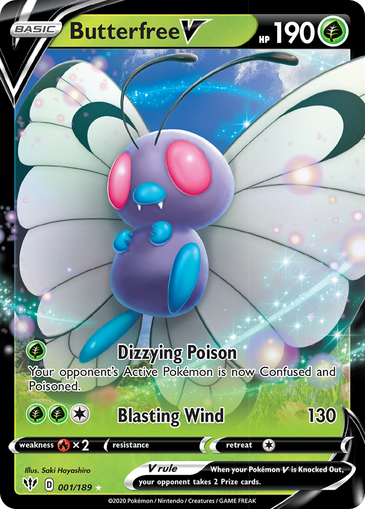 Butterfree V (001/189) [Sword & Shield: Darkness Ablaze] | Good Games North