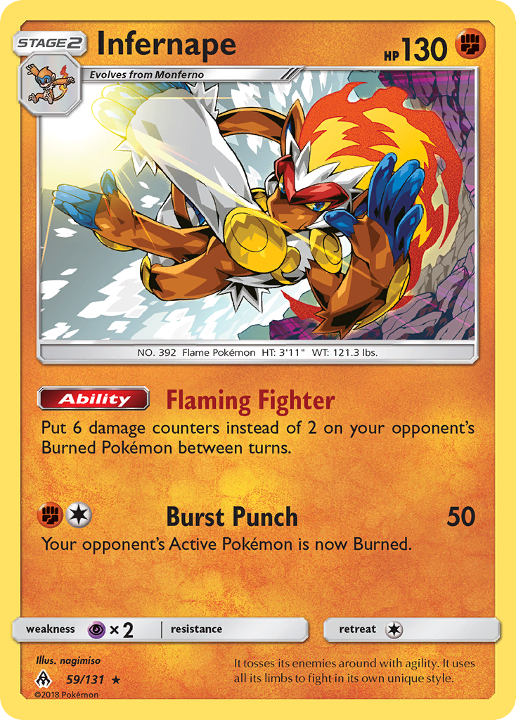 Infernape (59/131) [Sun & Moon: Forbidden Light] | Good Games North