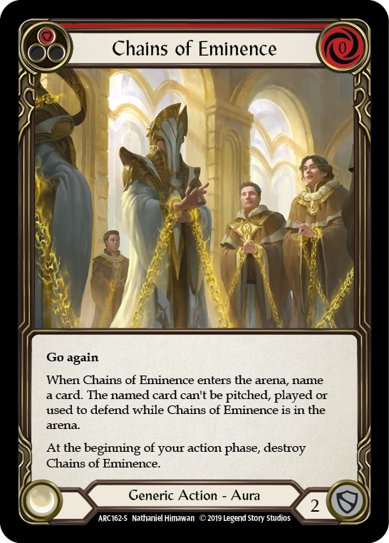 Chains of Eminence [ARC162-S] 1st Edition Normal | Good Games North