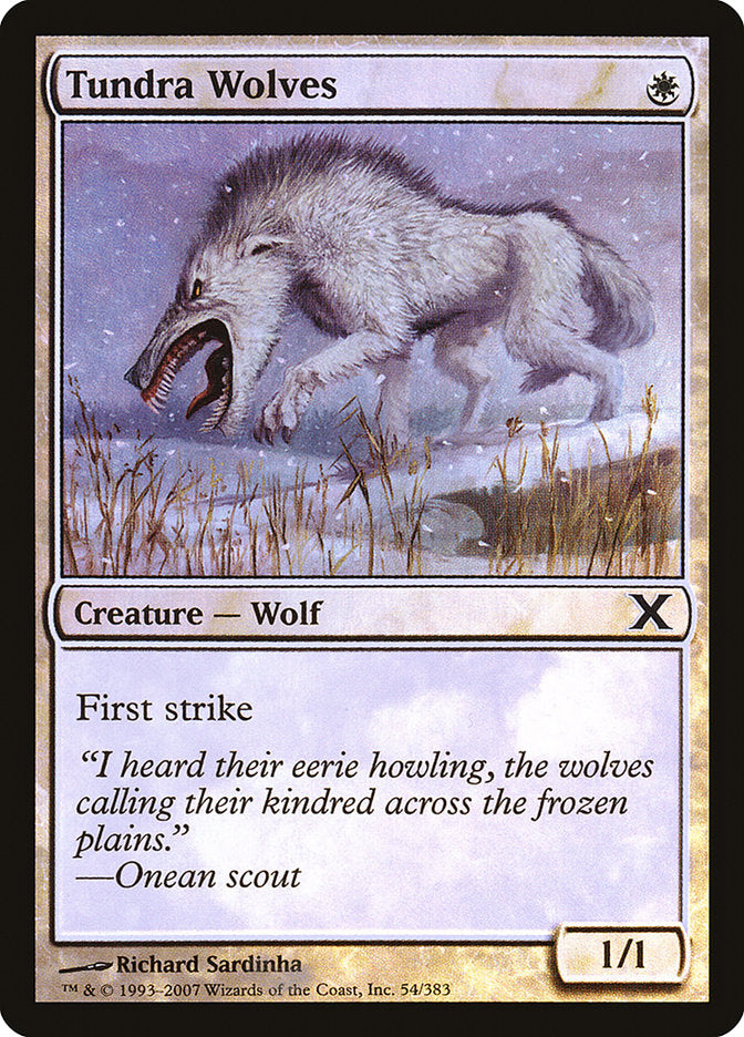 Tundra Wolves (Premium Foil) [Tenth Edition] | Good Games North