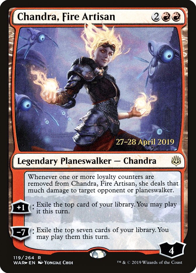 Chandra, Fire Artisan  [War of the Spark Prerelease Promos] | Good Games North