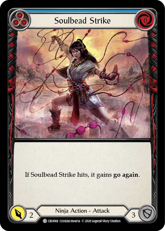 Soulbead Strike (Blue) [CRU068] 1st Edition Normal | Good Games North