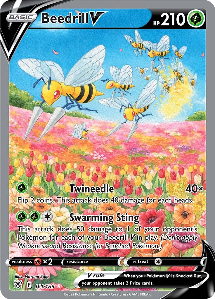 Beedrill V (161/189) [Sword & Shield: Astral Radiance] | Good Games North