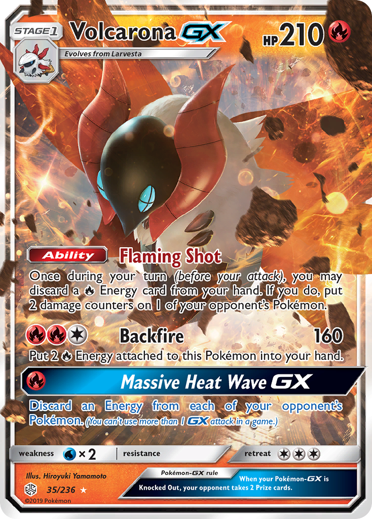 Volcarona GX (35/236) [Sun & Moon: Cosmic Eclipse] | Good Games North