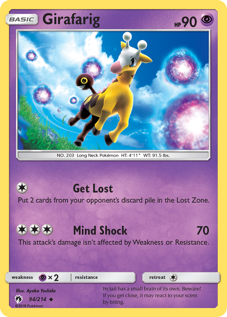 Girafarig (94/214) [Sun & Moon: Lost Thunder] | Good Games North