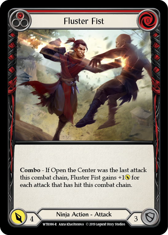 Fluster Fist (Red) [WTR086-R] Alpha Print Rainbow Foil | Good Games North