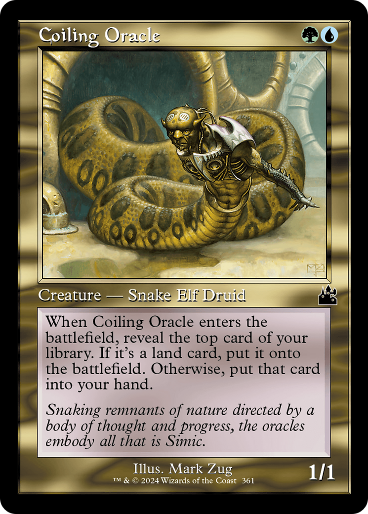 Coiling Oracle (Retro Frame) [Ravnica Remastered] | Good Games North