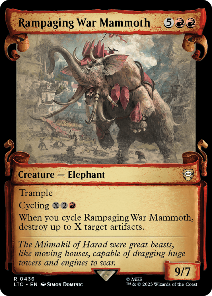 Rampaging War Mammoth [The Lord of the Rings: Tales of Middle-Earth Commander Showcase Scrolls] | Good Games North