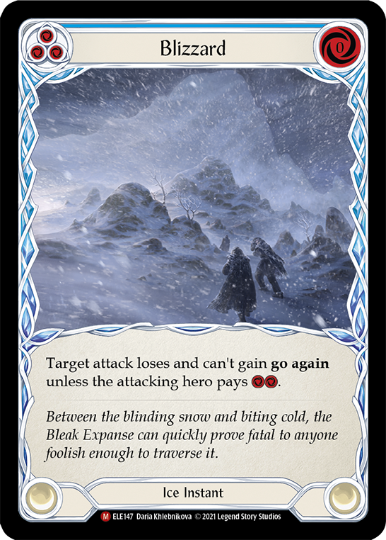 Blizzard [ELE147] (Tales of Aria)  1st Edition Rainbow Foil | Good Games North