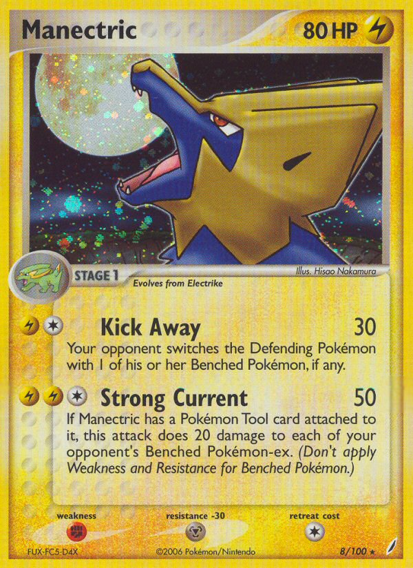 Manectric (8/100) [EX: Crystal Guardians] | Good Games North