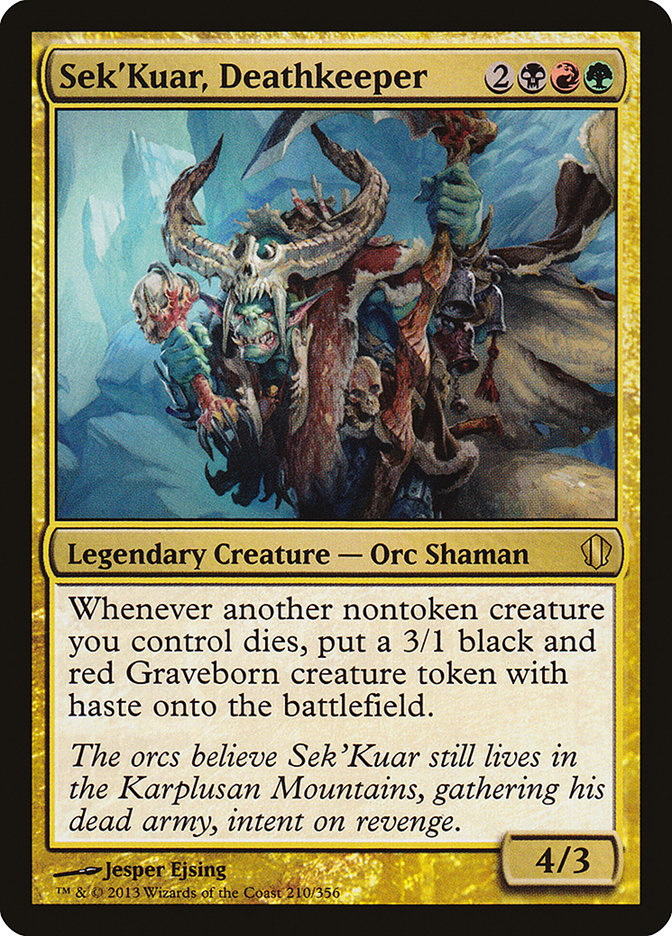 Sek'Kuar, Deathkeeper [Commander 2013] | Good Games North