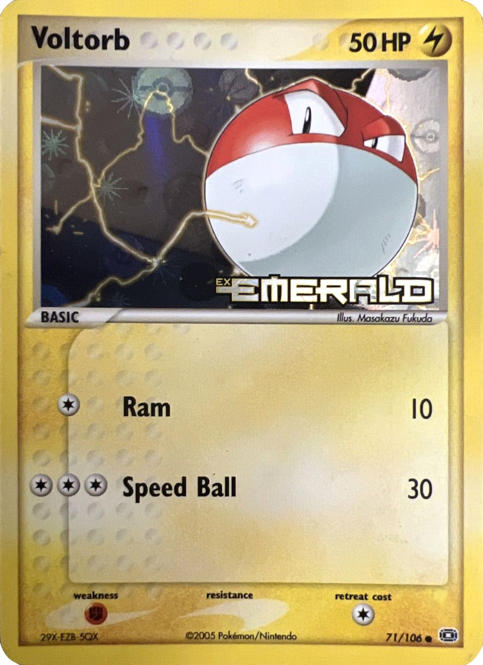 Voltorb (71/106) (Stamped) [EX: Emerald] | Good Games North