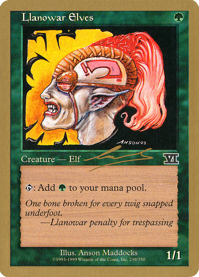 Llanowar Elves (Nicolas Labarre) [World Championship Decks 2000] | Good Games North