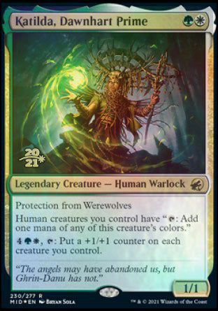 Katilda, Dawnhart Prime [Innistrad: Midnight Hunt Prerelease Promos] | Good Games North