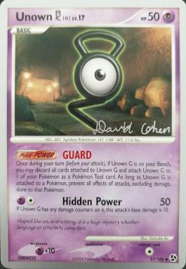 Unown G LV.17 (57/106) (Stallgon - David Cohen) [World Championships 2009] | Good Games North