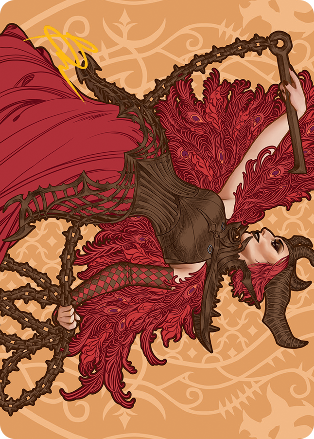 Judith, the Scourge Diva Art Card (Gold-Stamped Signature) [March of the Machine Art Series] | Good Games North