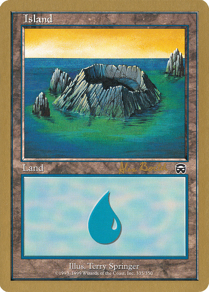 Island (ab335) (Alex Borteh) [World Championship Decks 2001] | Good Games North