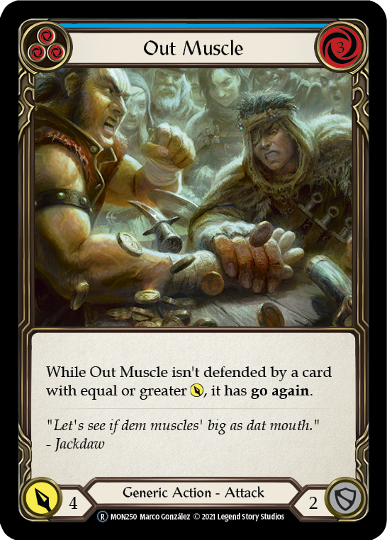 Out Muscle (Blue) [U-MON250] Unlimited Normal | Good Games North