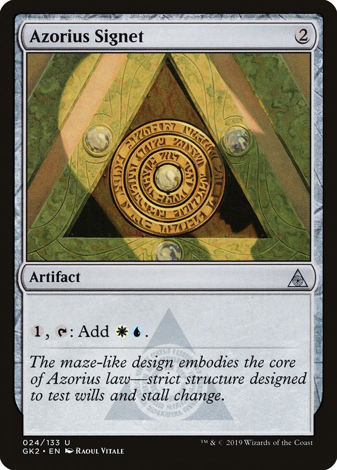 Azorius Signet [Ravnica Allegiance Guild Kit] | Good Games North