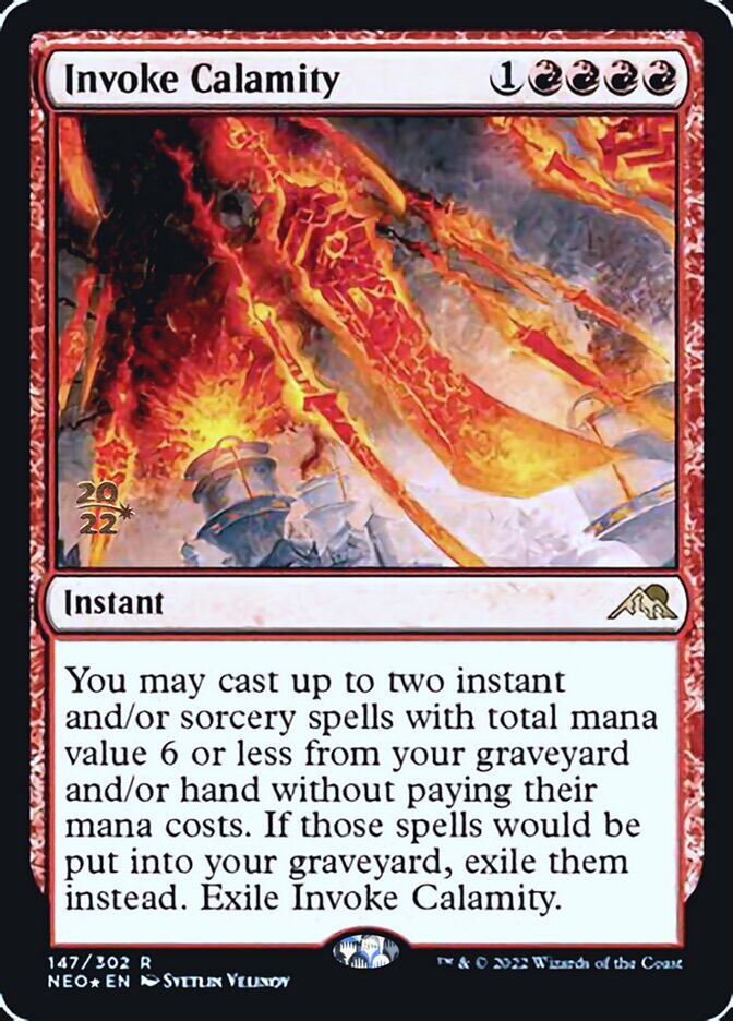 Invoke Calamity [Kamigawa: Neon Dynasty Prerelease Promos] | Good Games North
