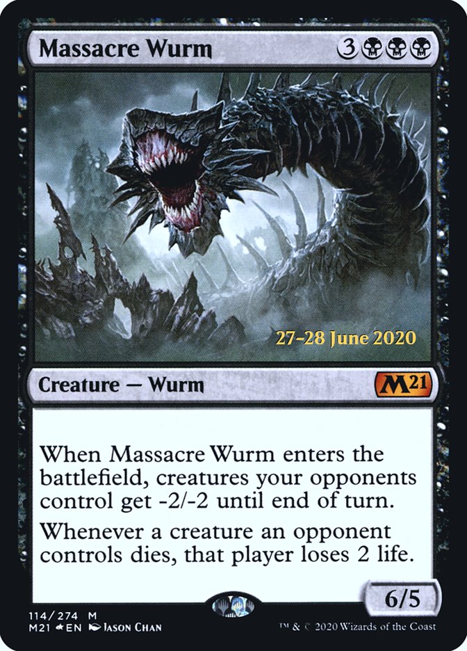 Massacre Wurm  [Core Set 2021 Prerelease Promos] | Good Games North