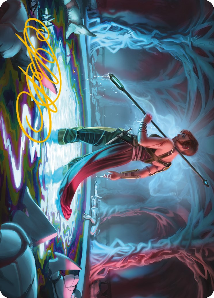 Melira, the Living Cure Art Card (Gold-Stamped Signature) [Phyrexia: All Will Be One Art Series] | Good Games North