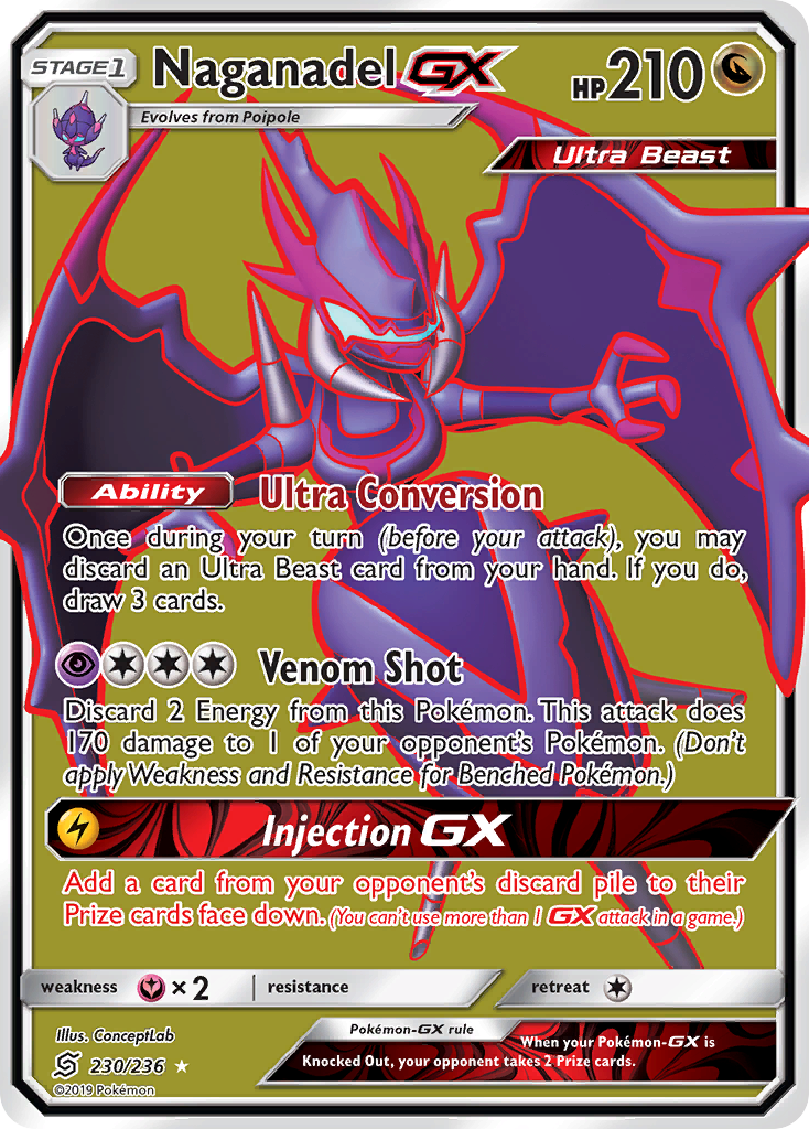 Naganadel GX (230/236) [Sun & Moon: Unified Minds] | Good Games North