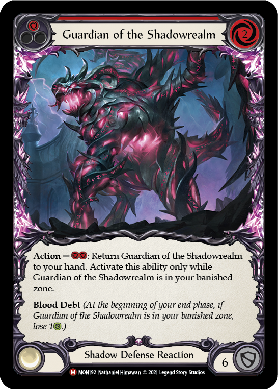 Guardian of the Shadowrealm [MON192-RF] 1st Edition Rainbow Foil | Good Games North