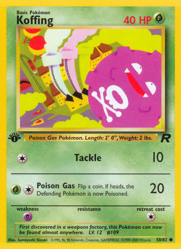 Koffing (58/82) [Team Rocket 1st Edition] | Good Games North