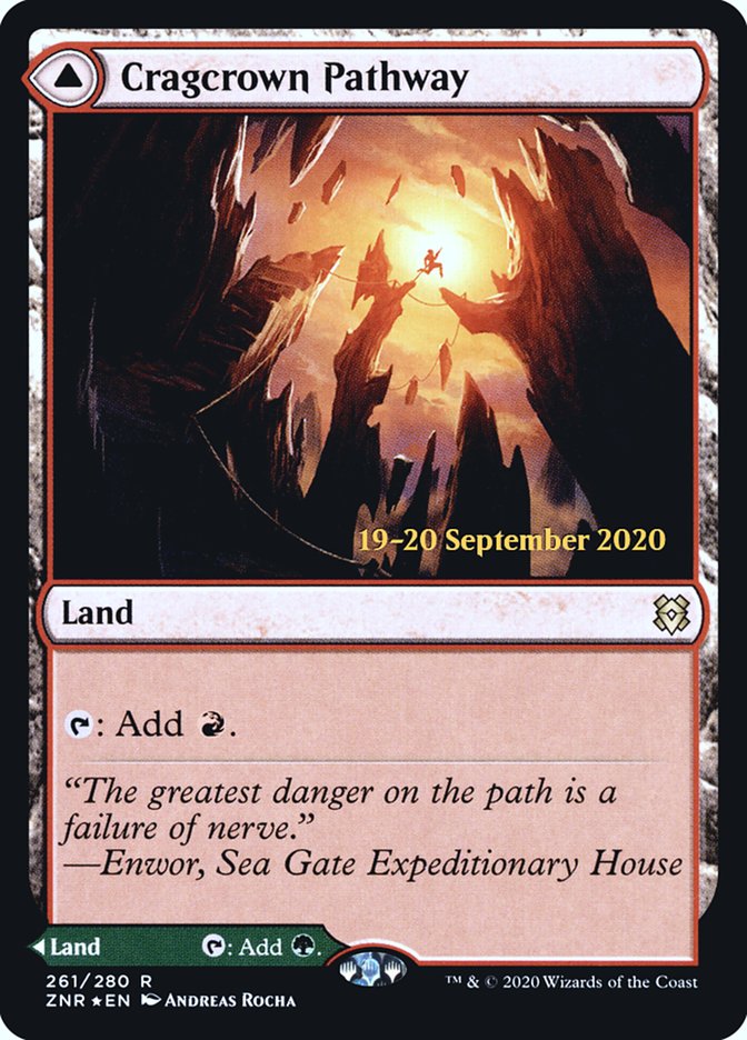 Cragcrown Pathway // Timbercrown Pathway  [Zendikar Rising Prerelease Promos] | Good Games North