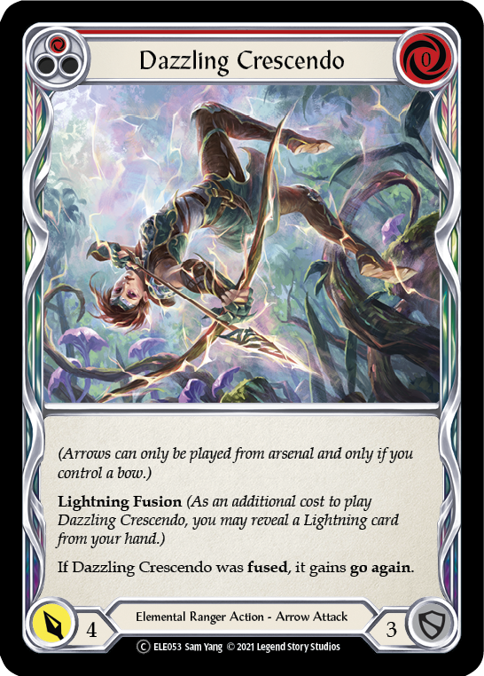 Dazzling Crescendo (Red) [U-ELE053] Unlimited Rainbow Foil | Good Games North