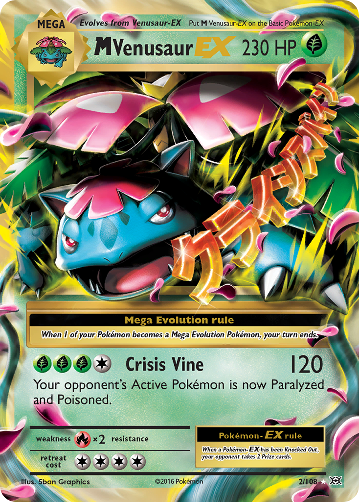 M Venusaur EX (2/108) [XY: Evolutions] | Good Games North