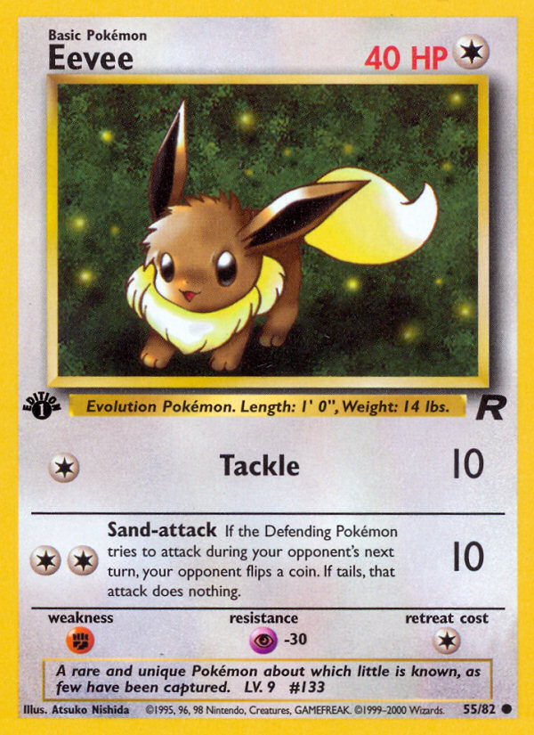 Eevee (55/82) [Team Rocket 1st Edition] | Good Games North