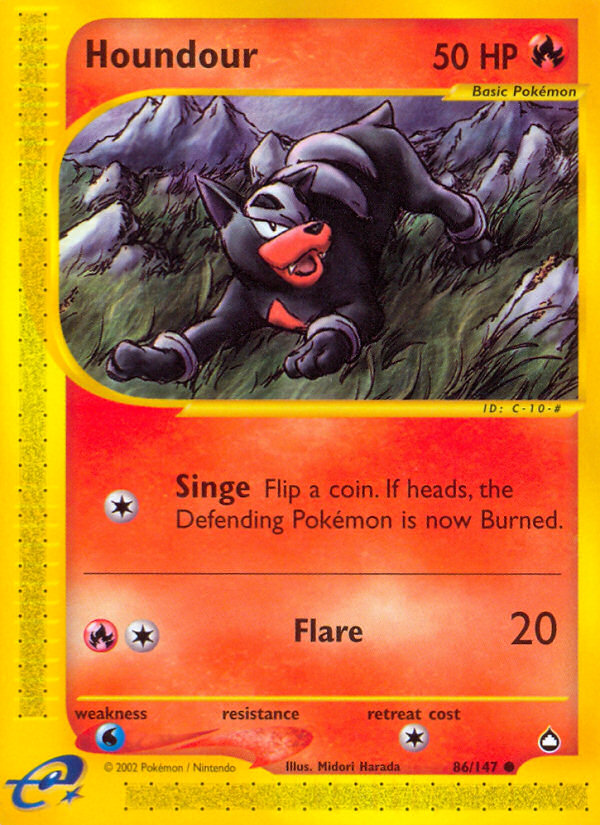 Houndour (86/147) [Aquapolis] | Good Games North
