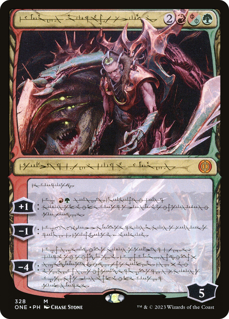 Lukka, Bound to Ruin (Phyrexian) [Phyrexia: All Will Be One] | Good Games North