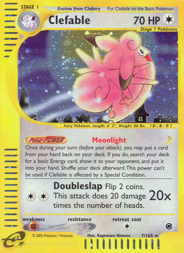 Clefable (7/165) [Expedition: Base Set] | Good Games North