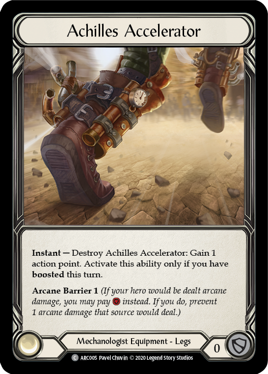 Achilles Accelerator [U-ARC005] Unlimited Rainbow Foil | Good Games North