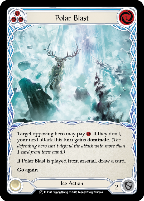 Polar Blast (Blue) [U-ELE168] Unlimited Rainbow Foil | Good Games North