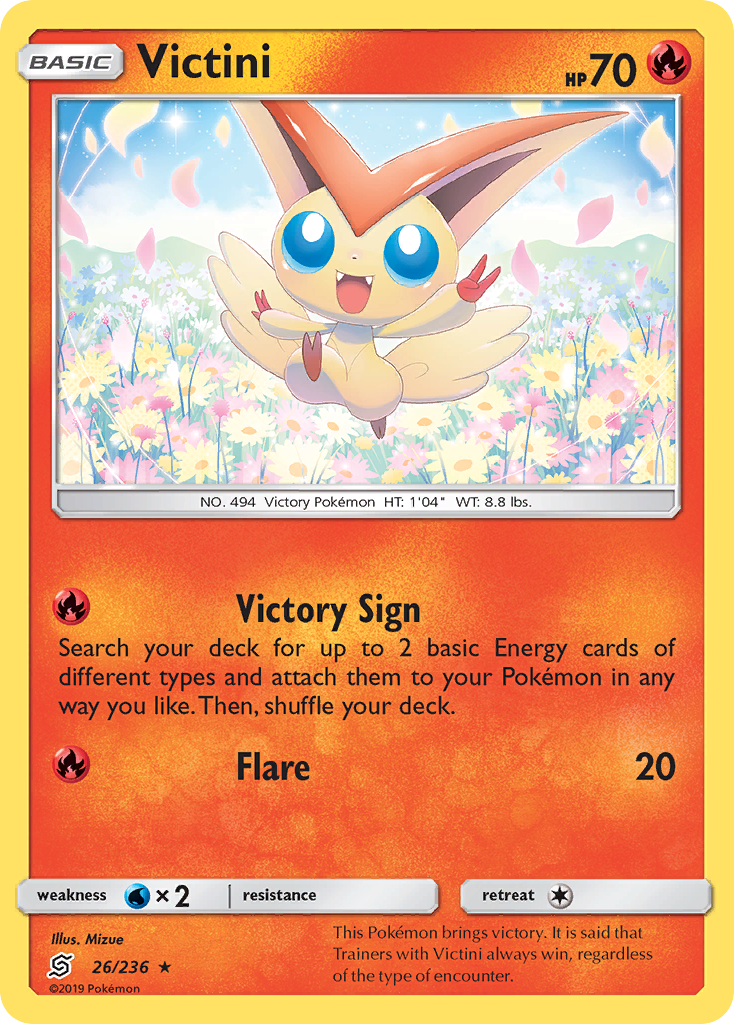 Victini (26/236) [Sun & Moon: Unified Minds] | Good Games North