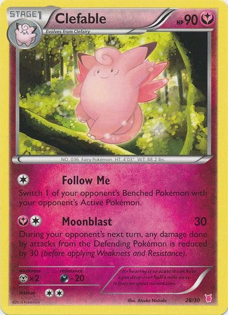 Clefable (28/30) [XY: Trainer Kit 1 - Wigglytuff] | Good Games North