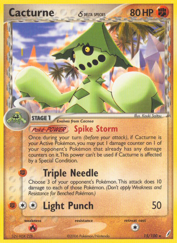 Cacturne (15/100) (Delta Species) [EX: Crystal Guardians] | Good Games North